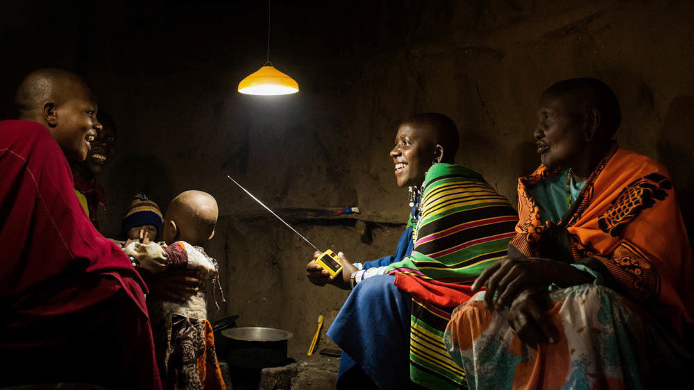 离网电力使10万非洲家庭日晒